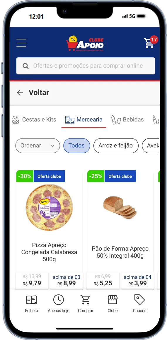 Nova versão do app Clube Apoio